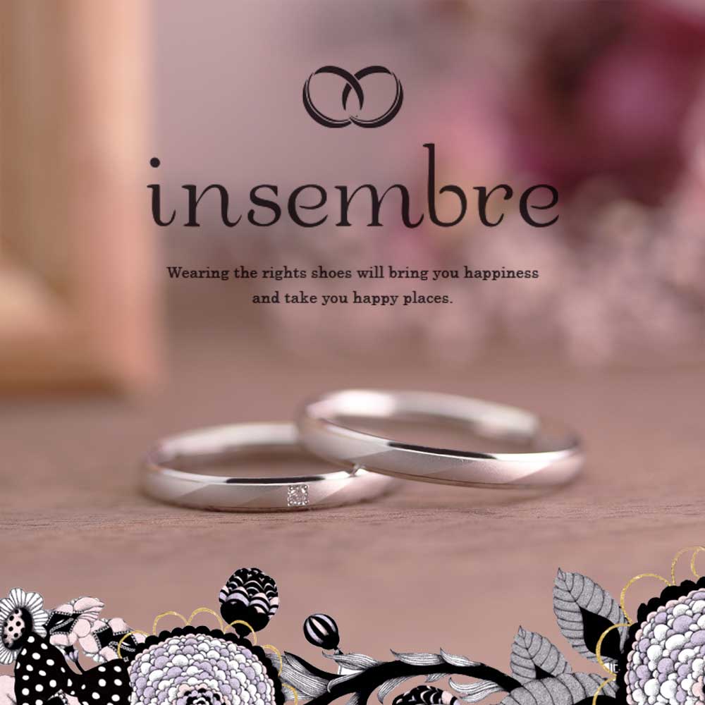 インセンブレの結婚指輪　プラチナでマット加工