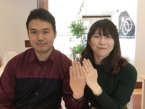 常総市結婚指輪のお客様