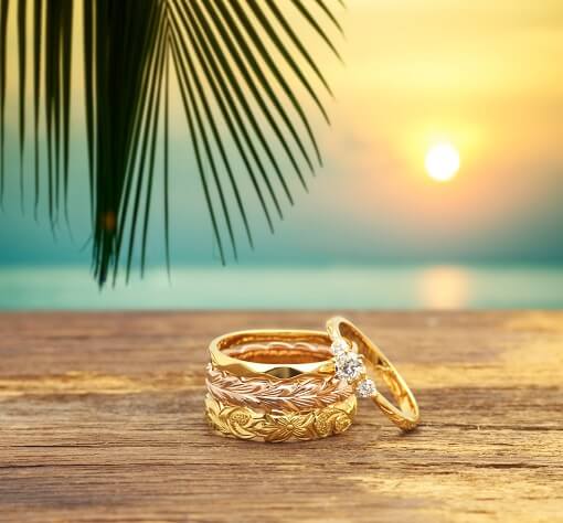 ハワイアンジュエリー結婚指輪