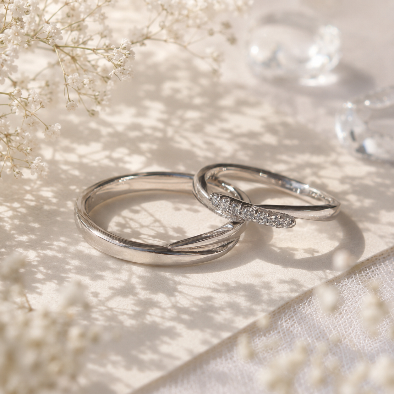 Flerカスミソウの結婚指輪