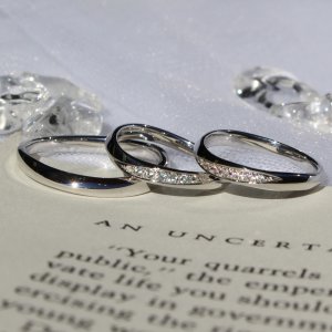 フレア結婚指輪