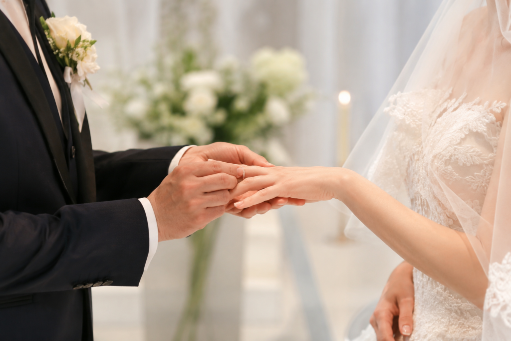 結婚式指輪交換
